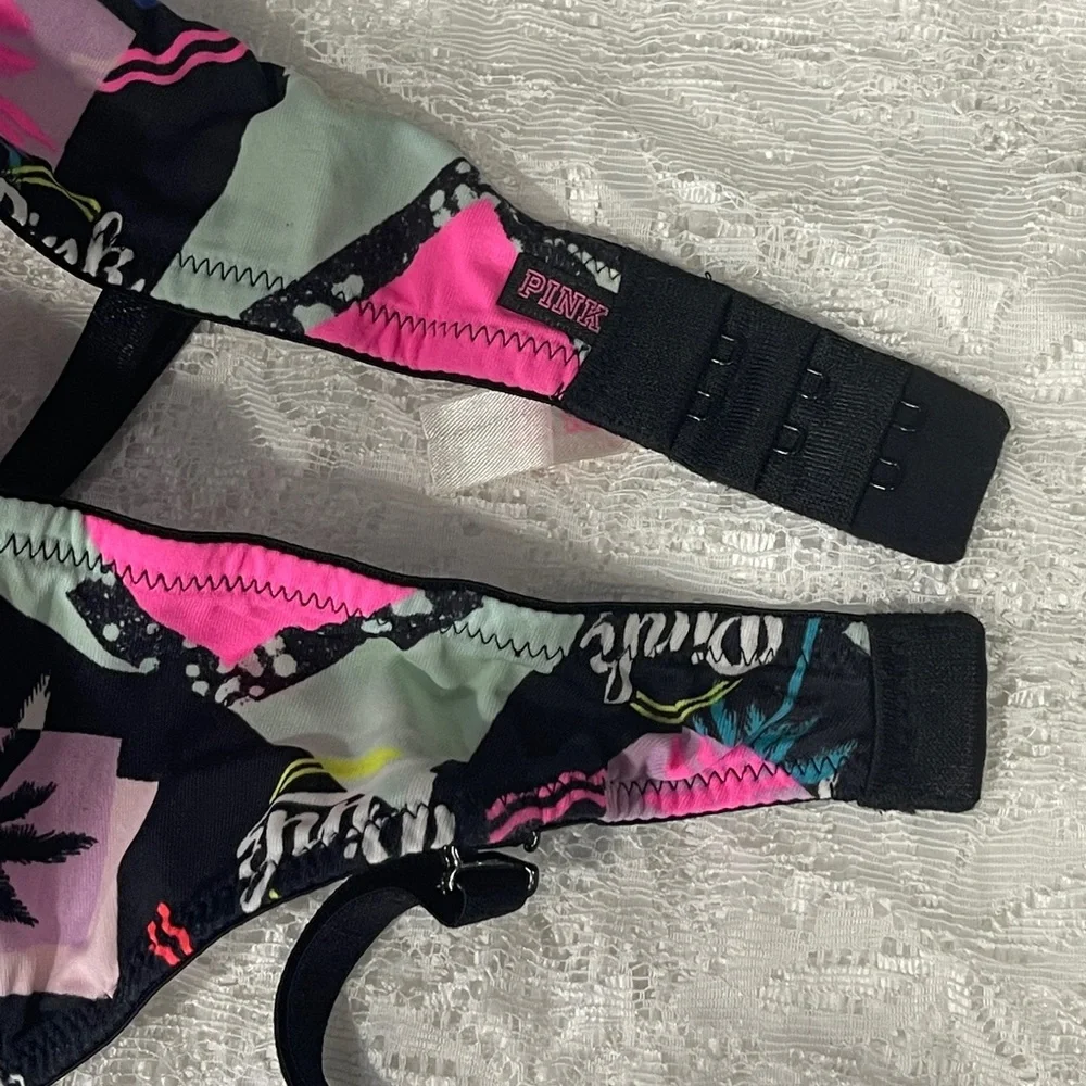 * PINK Victoria Secret Women's  Tropical Wear Everywhere Bra Sz 32D